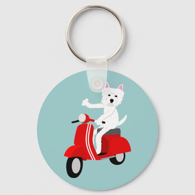 Porte-clés West Highland White Terrier (Recto)