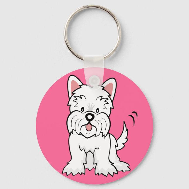 Porte-clés West Highland White Terrier Cadeaux et marchandise (Recto)