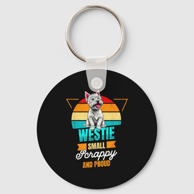 Porte-clés West Highland White Terrier Lover Funny Westie Dog (Recto)