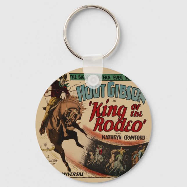 Porte-clés Western Vintage Cowboy Rodeo (Recto)