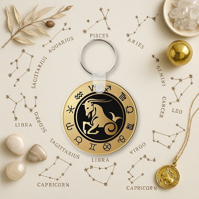 Porte-clés Western Zodiac - Capricorn (Créateur téléchargé)