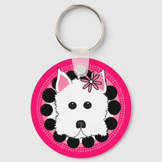Porte-clés Westie Girl