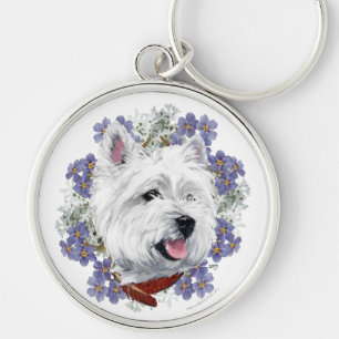 Porte-clés Westie Ne m'oubliez pas