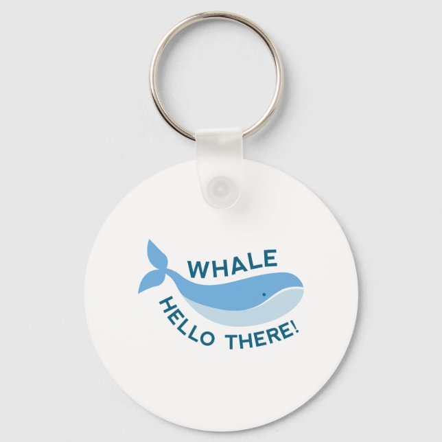 Porte-clés Whale Bonjour Là ! (Recto)