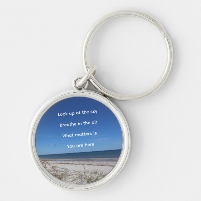 Porte-clés "What Matters Is You Are Here" (Devant)