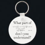 Porte-clés What part of...<br><div class="desc">Customize this group for your math club, a competition... makes a great gift for the teacher.</div>
