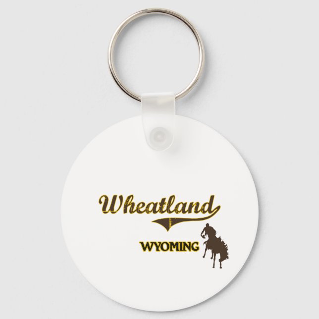 Porte-clés Wheatland Wyoming City Classic (Recto)