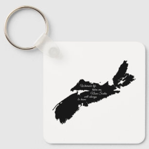 Porte-clés Wherever life - Nova Scotia will always be home