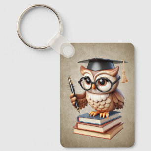 Porte-clés Whimsical scolarisé mignon Porte - clé hibou
