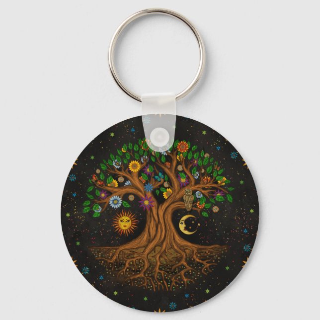 Porte-clés Whimsical Tree of Life (Recto)