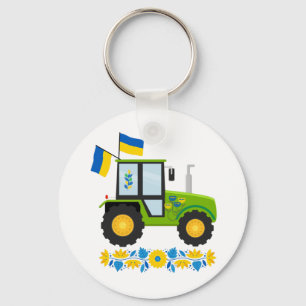 Porte-clés Whimsical Ukraine Tractor