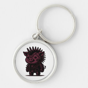 Porte-clés Whimsigoth Cyborg Sloth Art Vintage Design Classiq