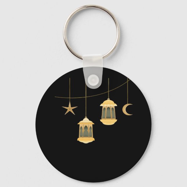 Porte-clés Whimsigoth Lantern Pleine lune nuit Ciel classique (Recto)