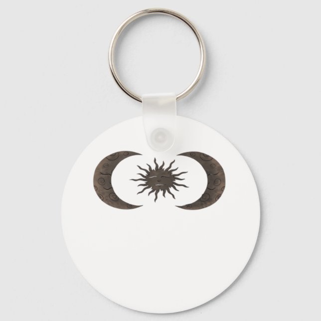 Porte-clés Whimsigoth Soleil Et Lunes (Recto)