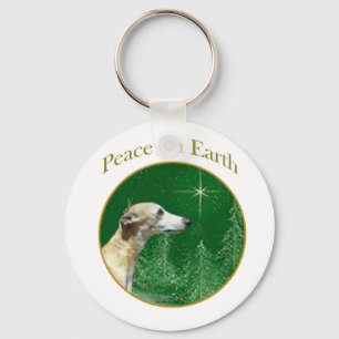 Porte-clés Whippet Peace