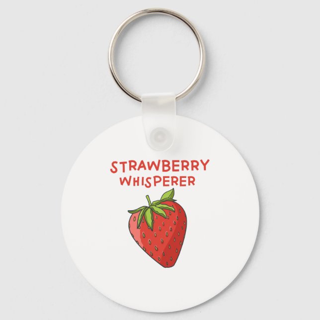 Porte-clés Whisperer aux fraises (Recto)