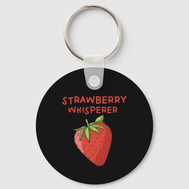 Porte-clés Whisperer aux fraises (Recto)