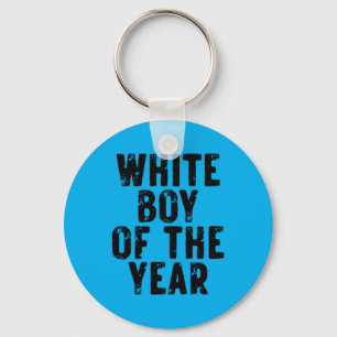 Porte-clés White Boy Of The Year - Vintage Noir