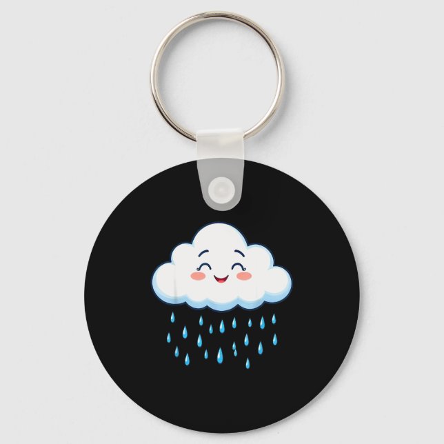 Porte-clés White Clouds Rain Drop Costume Christmas Halloween (Recto)