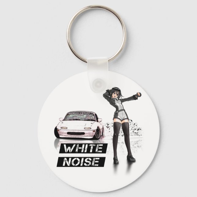 Porte-clés White Noise MX5 Miata (Recto)