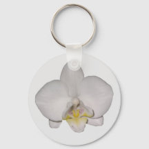 White Orchid Keychain