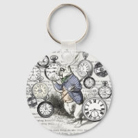 White Rabbit Alice in Wonderland Clocks
