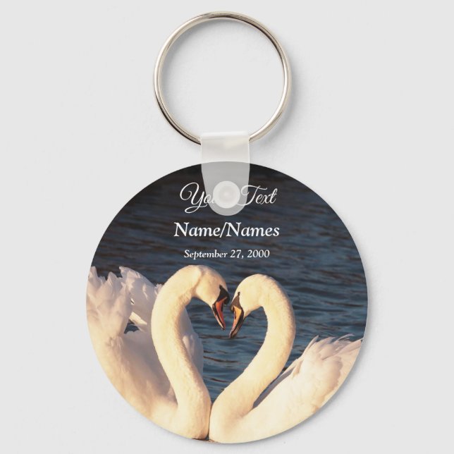 Porte-clés White Swans Keychain (Recto)
