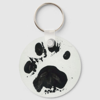 Porte-clés White Tiger Paw Print Keychain