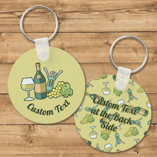 Porte-clés White Wine Keychain