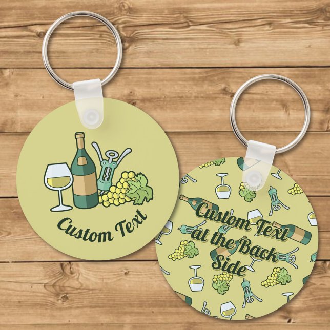 Porte-clés White Wine Keychain (Créateur téléchargé)