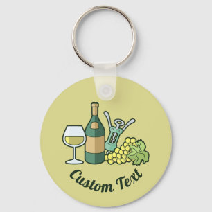 Porte-clés White Wine Keychain