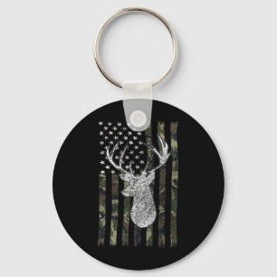 Porte-clés Whitetail Buck Deer chasse Camouflage américain no