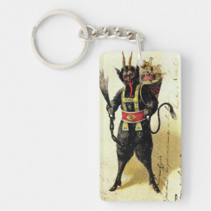 Porte-clés Wicked Krampus Scary Demon Holiday Christmas Xmas