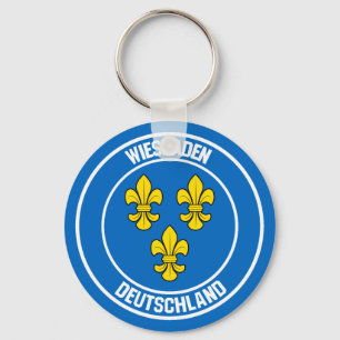 Porte-clés Wiesbaden Round Emblem