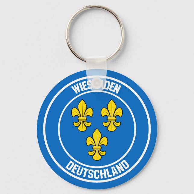 Porte-clés Wiesbaden Round Emblem (Recto)