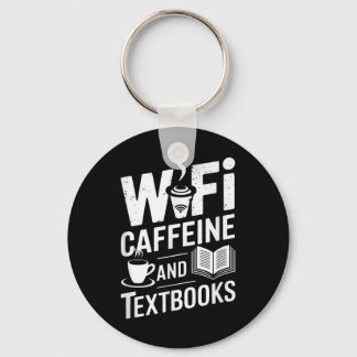 Porte-clés Wifi Caféine Et Manuels Scolaires
