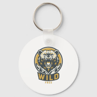 Porte-clés WILD & FREE Bear Emblem Keychain