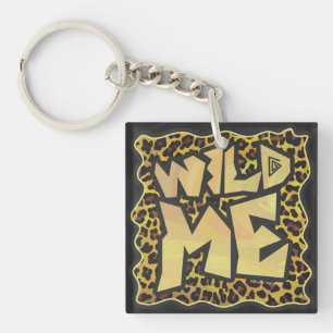 Porte-clés Wild Me Leopard Brown et jaune