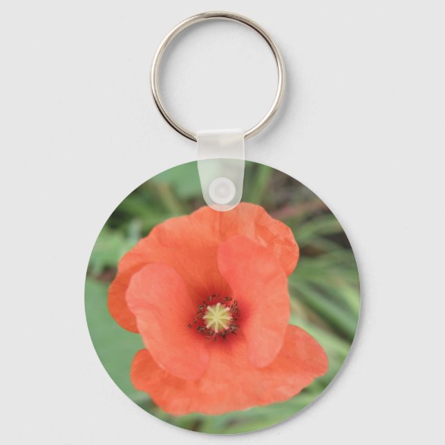 Porte-clés Wild Poppy Flower Keychain (Recto)