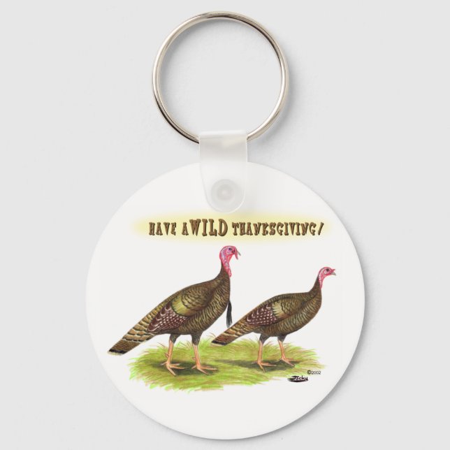Porte-clés Wild turkey Thanksgiving (Recto)