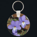 Porte-clés WildFlowers Birds-Foot Violet III Gifts & Apparel<br><div class="desc">You are viewing The Lee Hiller Design Collection. Keds,  Apparel,  Accessories,  Postage Stamps,  Aprons,  Cards,  Gifts & Collectibles featuring fabric prints from Lee Hiller's fabric swatch collection or Digital Art Collection. You can view her Nature photography at http://hotspringsnationalparkar.com/ and follow her hiking blog within Hot Springs National Park.</div>