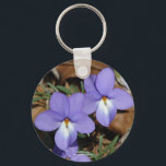 Porte-clés WildFlowers Birds-Foot Violet III Gifts & Apparel<br><div class="desc">You are viewing The Lee Hiller Design Collection. Keds,  Apparel,  Accessories,  Postage Stamps,  Aprons,  Cards,  Gifts & Collectibles featuring fabric prints from Lee Hiller's fabric swatch collection or Digital Art Collection. You can view her Nature photography at http://hotspringsnationalparkar.com/ and follow her hiking blog within Hot Springs National Park.</div>