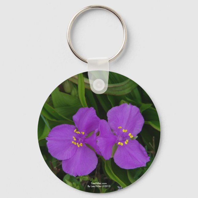 Porte-clés Wildflowers Fuchsia Spiderwort Hot Springs Gifts (Recto)