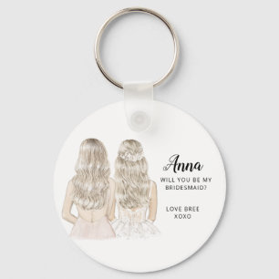 Porte-clés Will you be my bridesmaid keyring