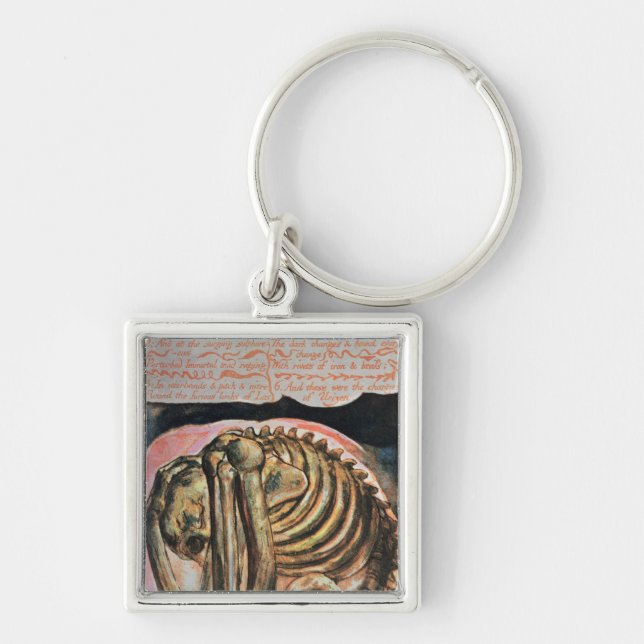 Porte-clés William Blake | la création d'Urizen en matériel (Devant)