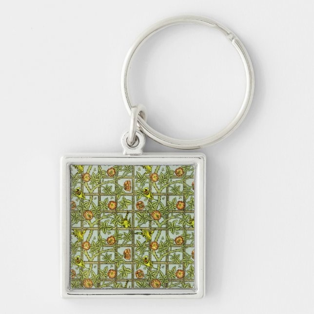 Porte-clés William Morris Design #5 (Devant)