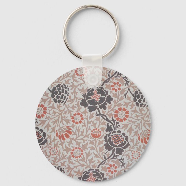 Porte-clés William Morris Flower Papier Peint Grafton  (Recto)