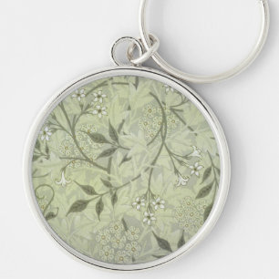 Porte-clés William Morris Jasmine Botanique Antique Vintage