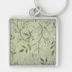 Porte-clés William Morris Jasmine Botanique Antique Vintage