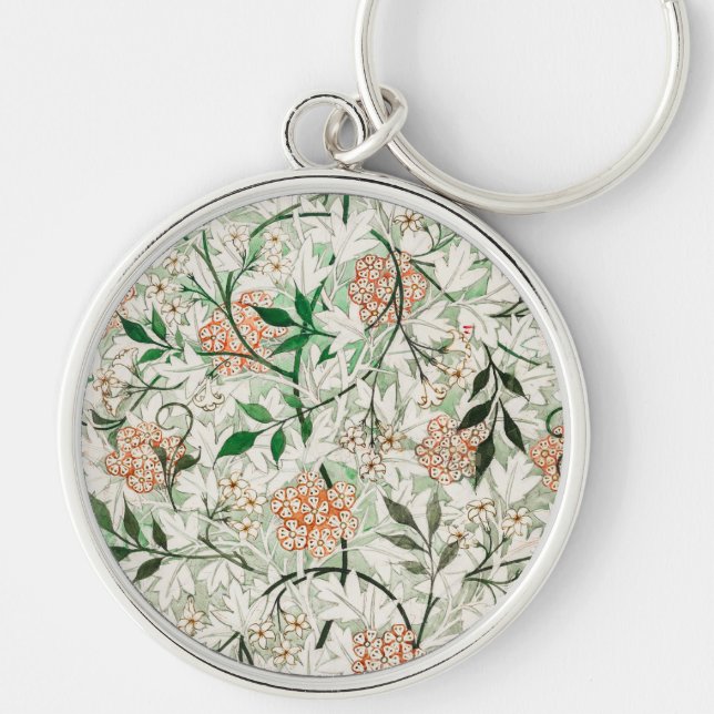Porte-clés William Morris Jasmine Garden Flower Classic (Devant)